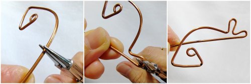 Mei Tan's Fin-tastic Bookmark - Form the tail, Hair Accessories, Zipper Pulls, Christmas Ornaments, Lashing, Wire Lashing, Wire Wrapping, Wrapping, Wire Wrapping Jewelry, Measure 5 cm from the tip of the mouth